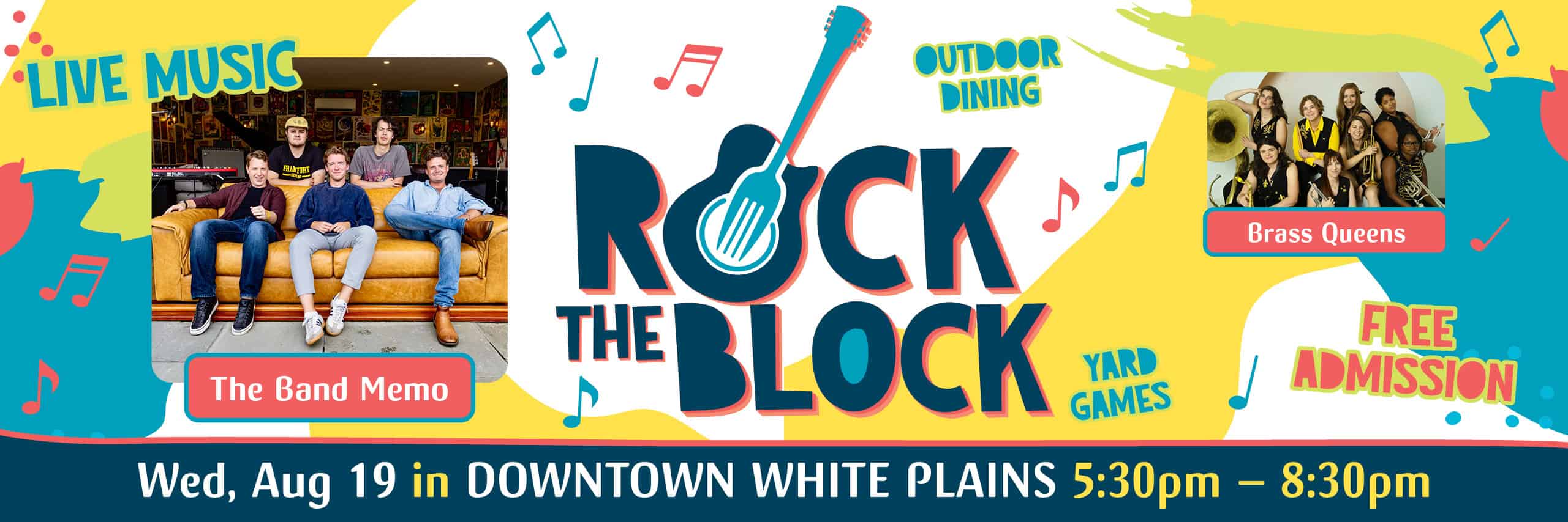 August 19 — Downtown White Plains Rock the Block