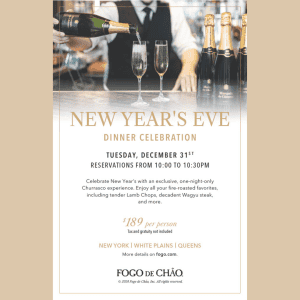 New Years fogo de Chao